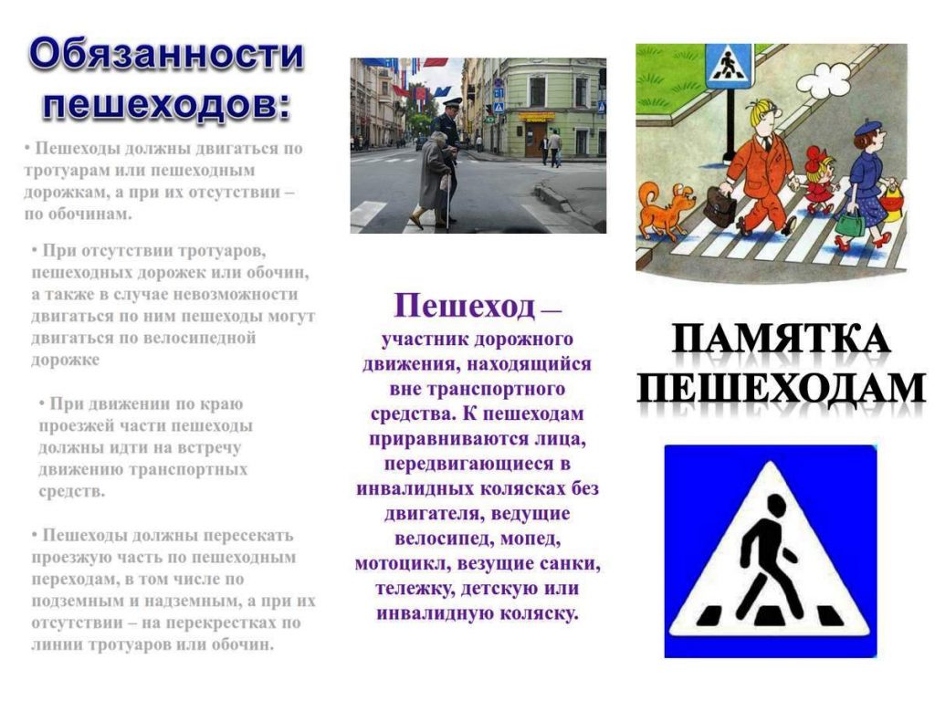 obyazannosti peshehodov pri perehode proezzhey chasti